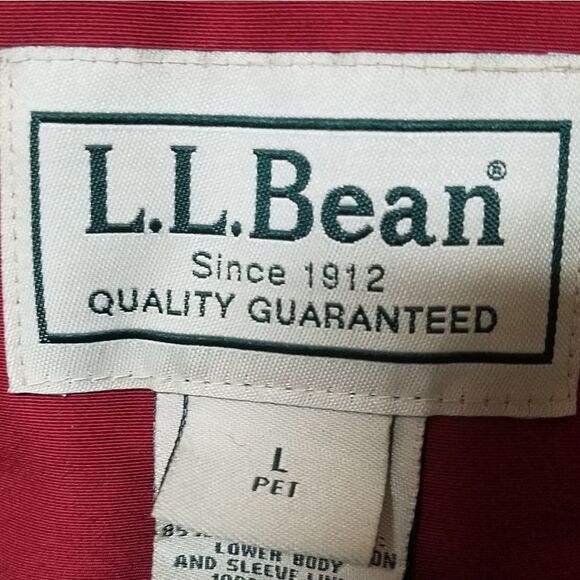 L.l. Bean Red Thinsulate Hand Warmer Hooded Jacket - Picture 10 of 13